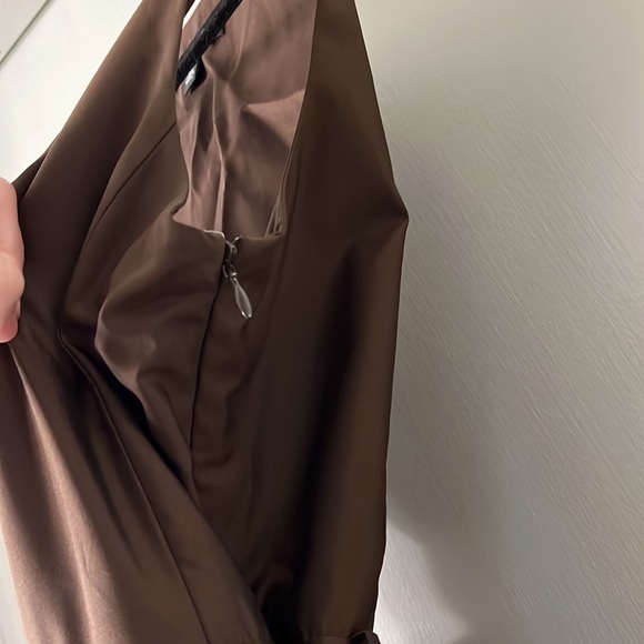 Banana Republic Chocolate Brown Dress with Sash - Picture 6 of 13